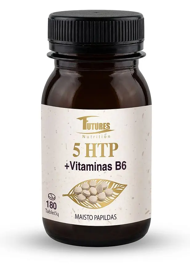 5-HTP + Vitaminas B6, 180 tablečių