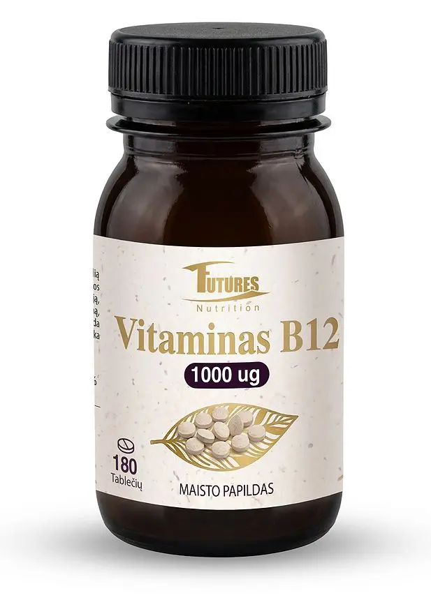 Vitaminas B12 (metilkobalaminas) 1000 µg, 180 tablečių