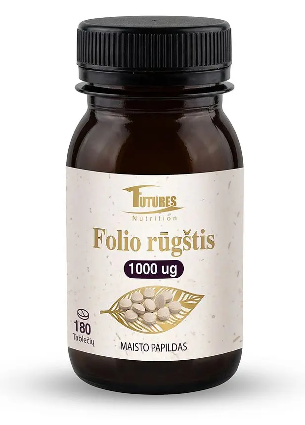 Folio rūgštis 1000 µg, 180 tablečių